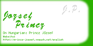 jozsef princz business card